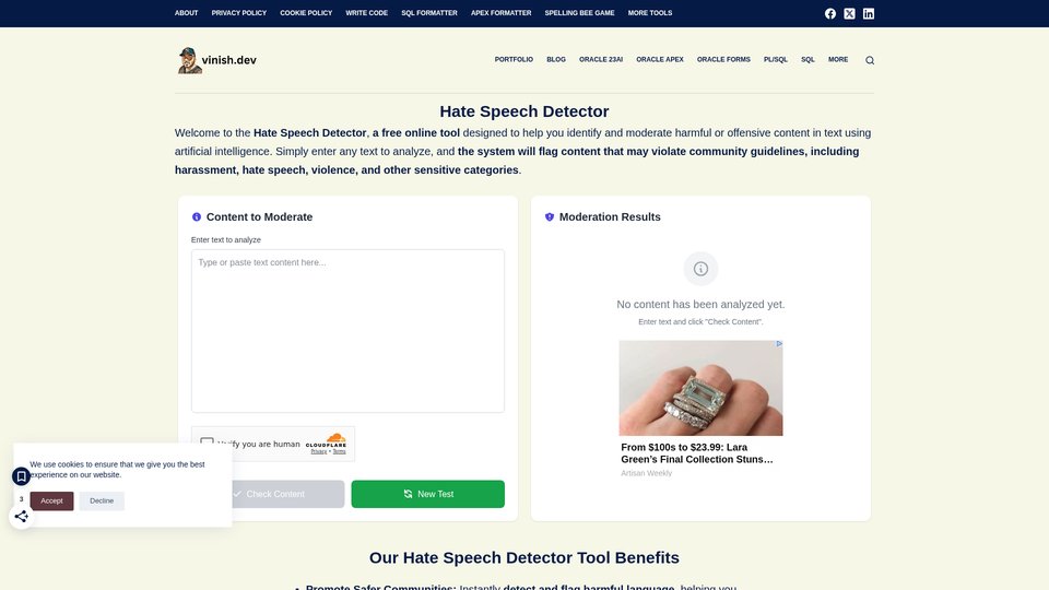 Hate Speech Detector: Free AI-Powered Online Tool