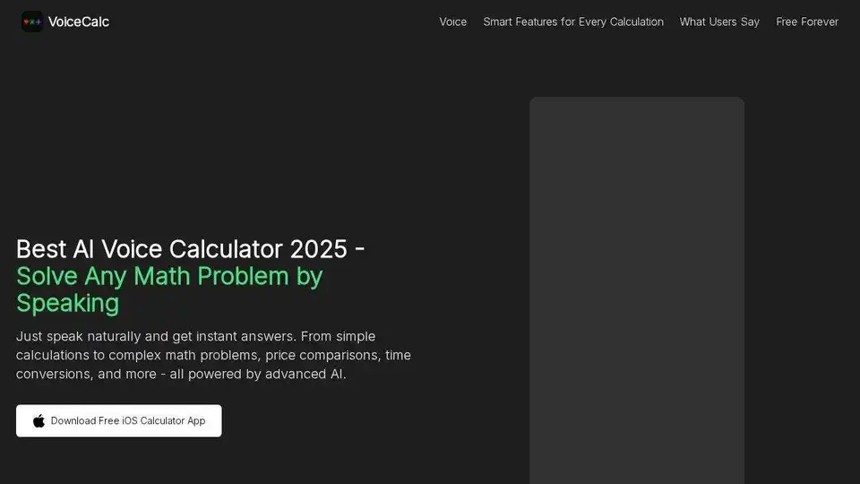 Voice Calculator