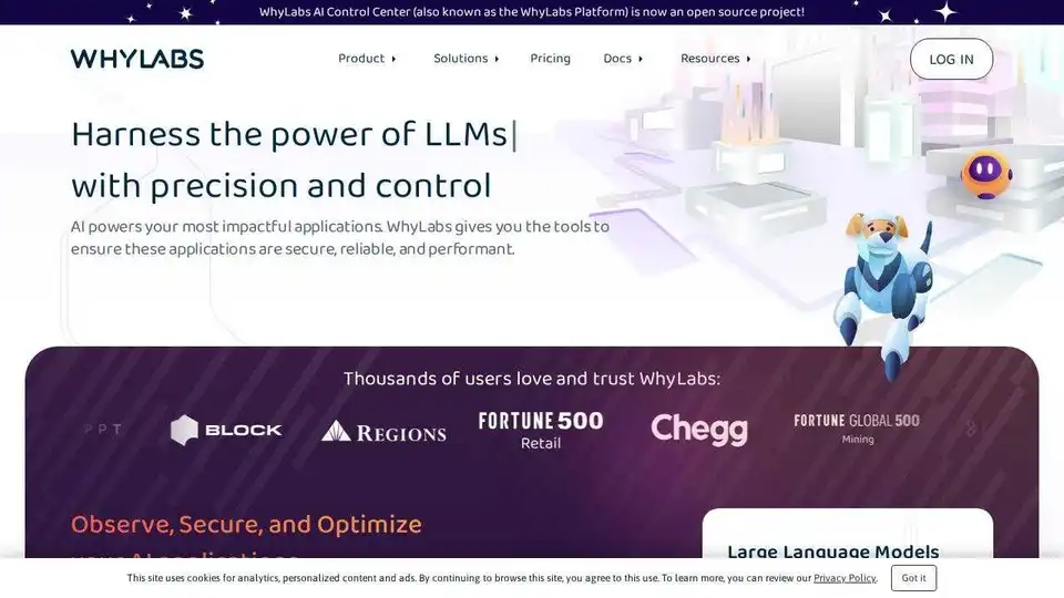 WhyLabs AI Control Center