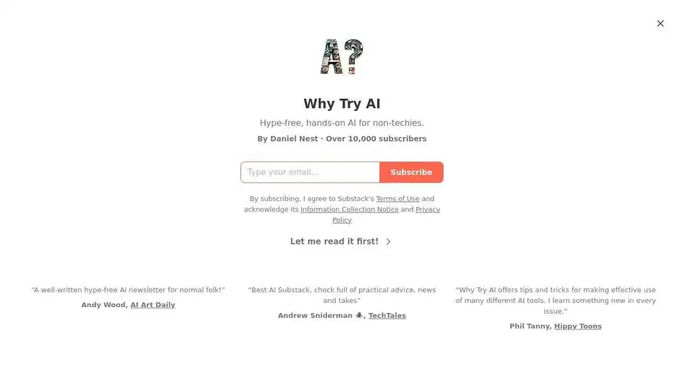 Why Try AI
