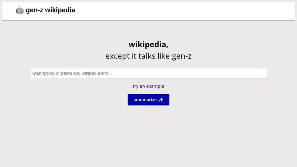 ai wikipedia for gen-z