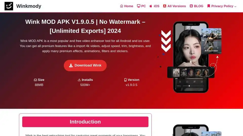 Wink Mod APK
