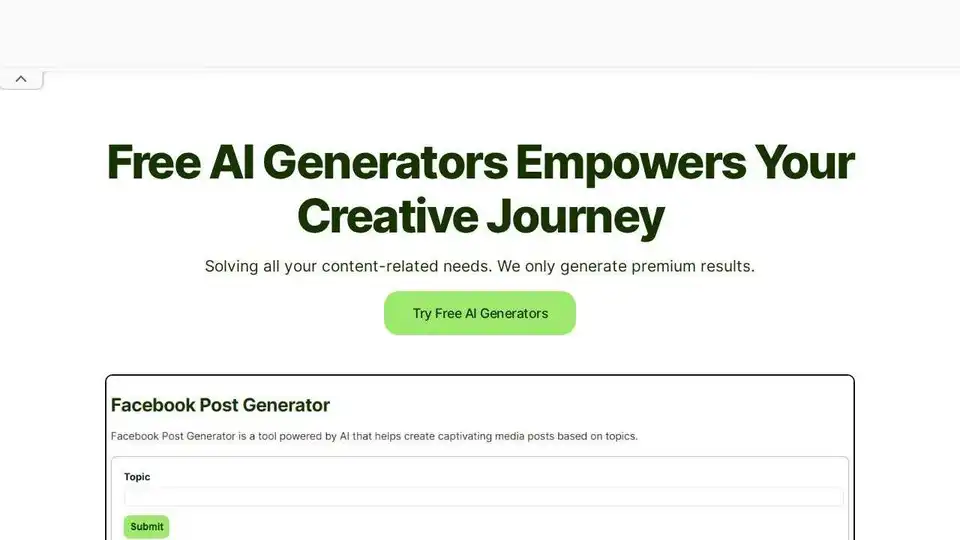 Free AI Generators