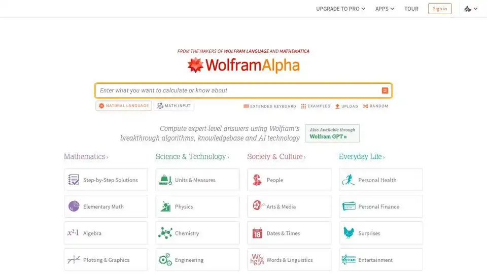 Wolfram|Alpha