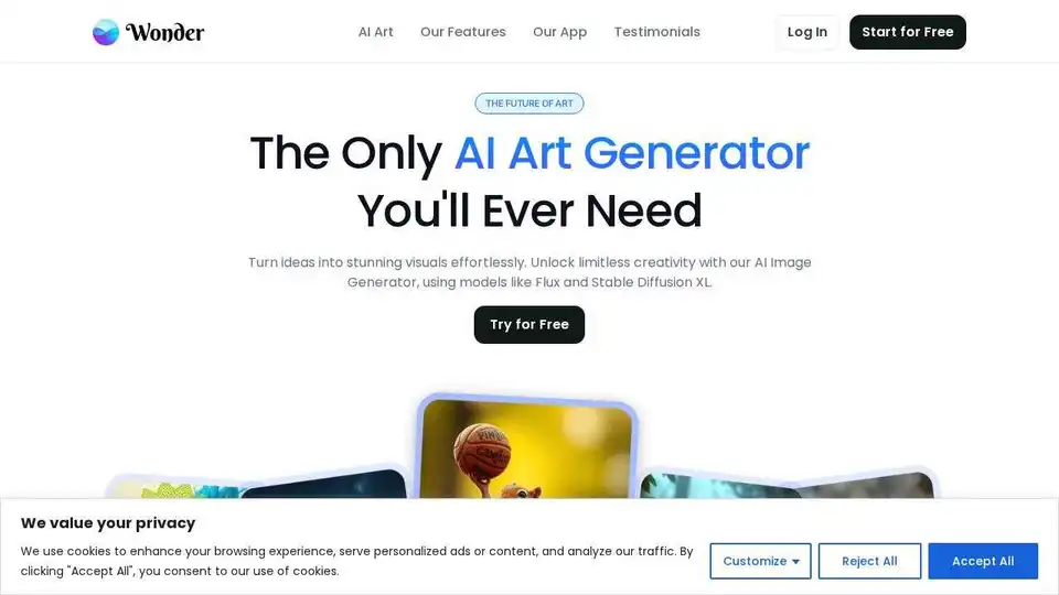 AI Art Generator | Wonder AI