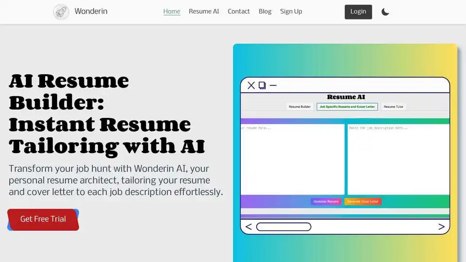 Wonderin AI - AI Resume Builder