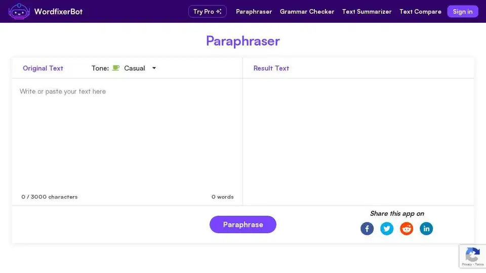 Paraphrasing Tool