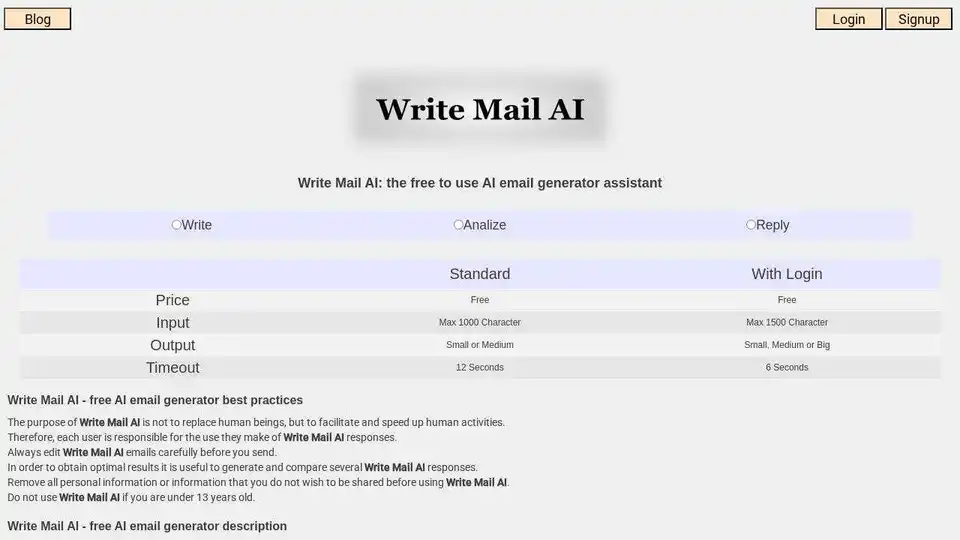 Write Mail AI