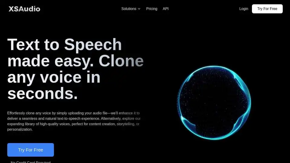 XSAudio - Text-to-Speech and Voice Cloning