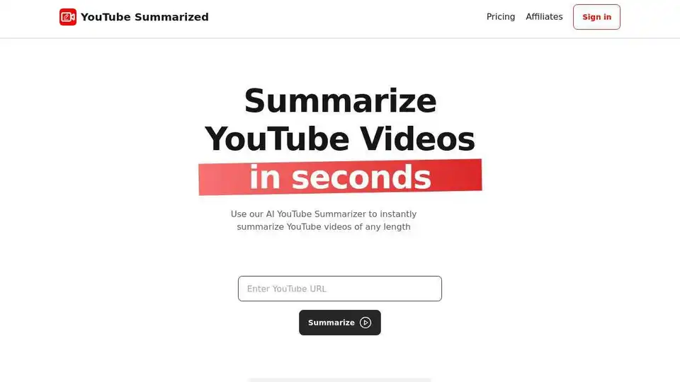 YouTube Summarized