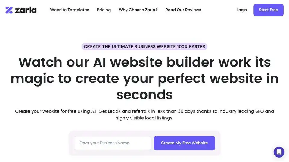 Zarla AI Website Builder