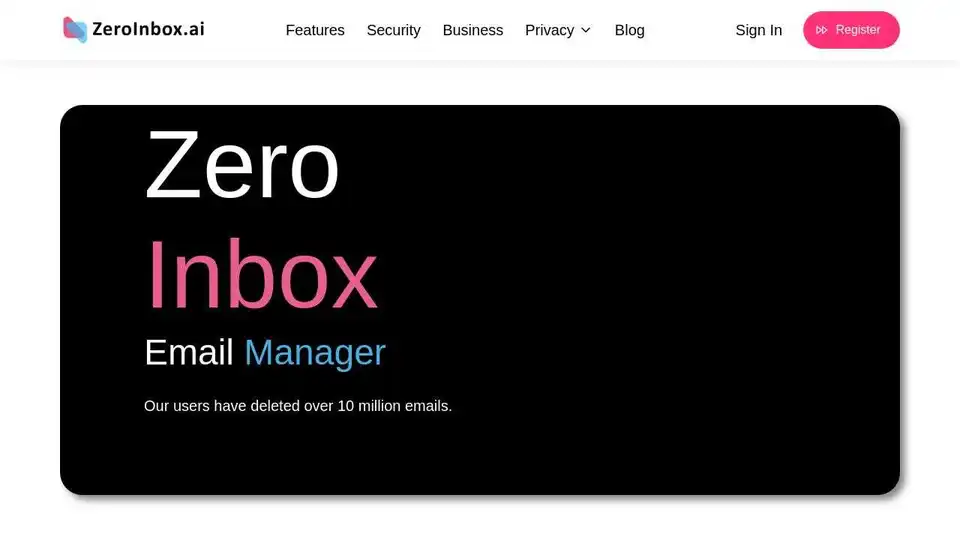 Zero Inbox AI Email Organizer