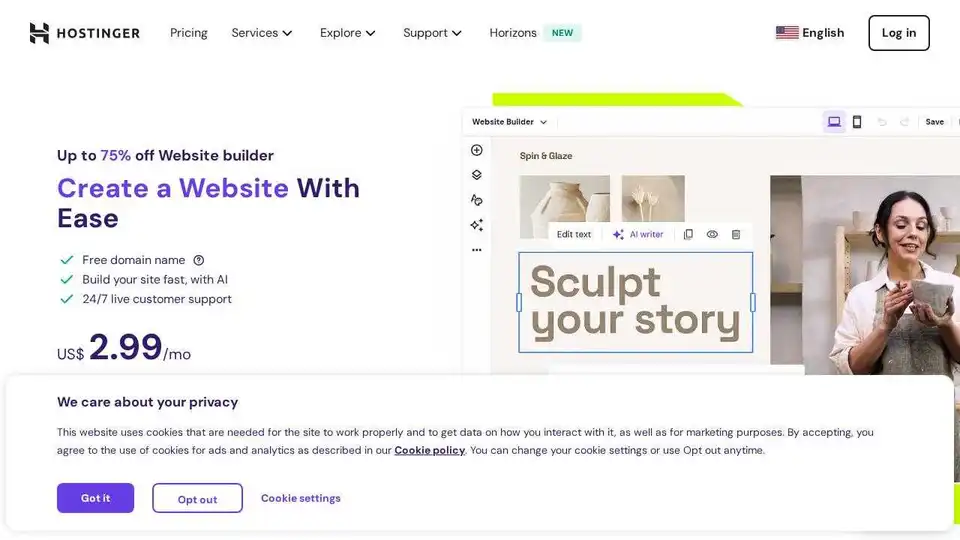 Hostinger Website Builder
